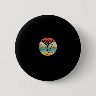 Billiards Shirt - Vintage Retro Pool 6 Cm Round Badge