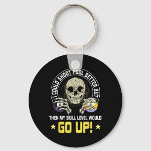 Billiards Skull Pool Snooker Billiard Ball Table N Key Ring