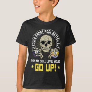 Billiards Skull Pool Snooker Billiard Ball Table N T-Shirt