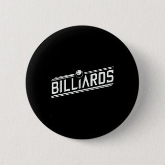 “billiards” - Sleek Angled Design  6 Cm Round Badge