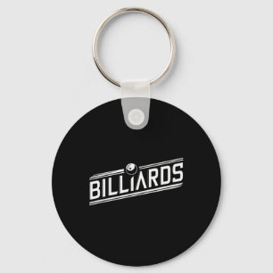 “billiards” - Sleek Angled Design Key Ring
