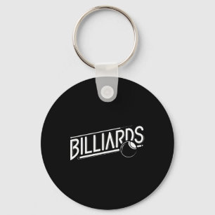 Billiards - Sleek Angled Design Key Ring