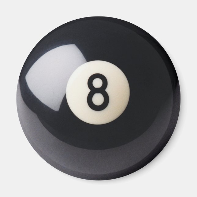 Billiards Snooker 8-Ball Magnet (Front)