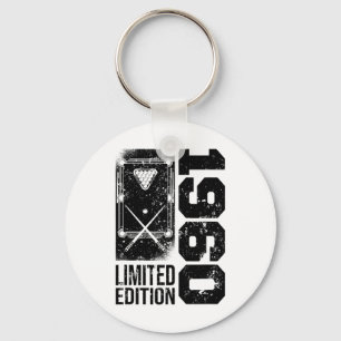 Billiards Snooker-gamer Vintage 1960 Birthday Pool Key Ring