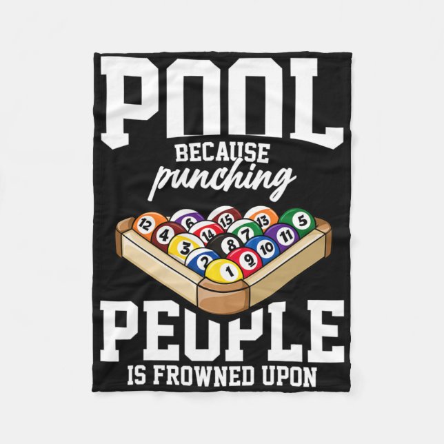 Billiards Snooker Pool Game Player Sports Competit Fleece Blanket (Front)