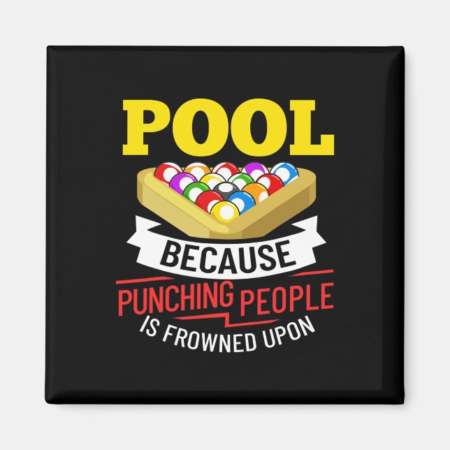 Billiards Snooker Pool Game Player Sports Competit Magnet (Front)