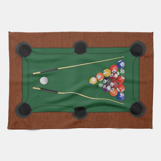 Billiards Tea Towel (Horizontal)