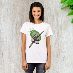 Billiards Triangle and Cue Stick T-Shirt