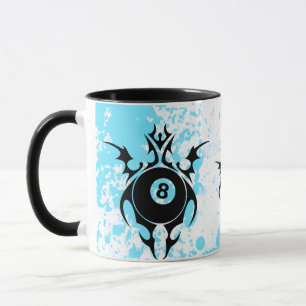 billiards. tribal. mug