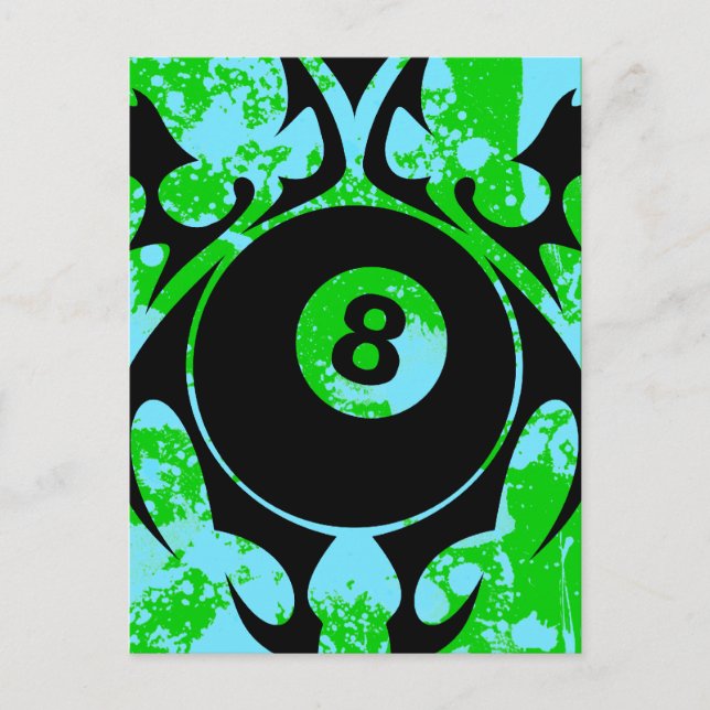 billiards. tribal. postcard (Front)