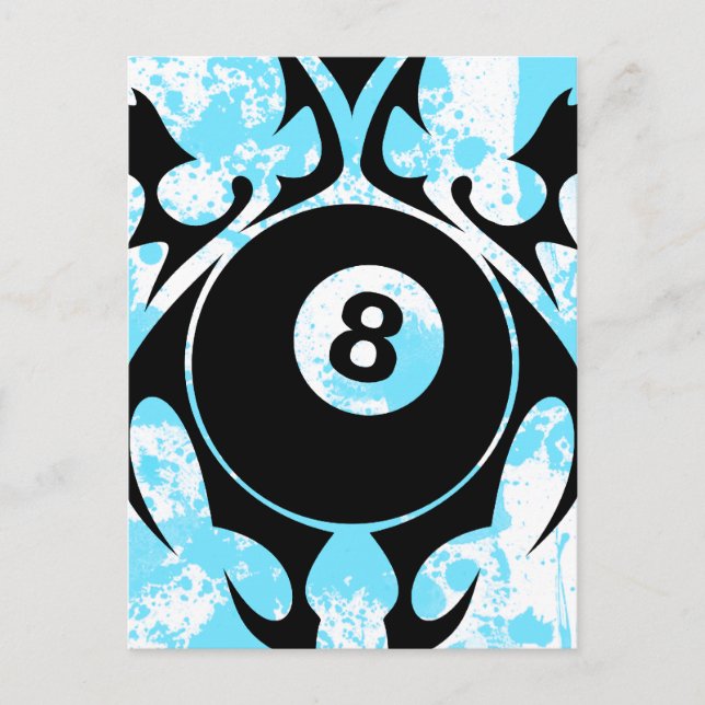 billiards. tribal. postcard (Front)