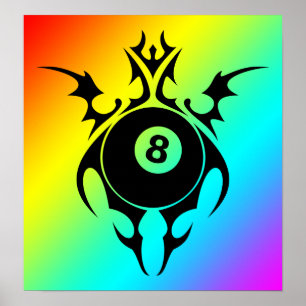 billiards : tribalz poster