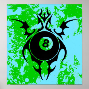 billiards : tribalz poster