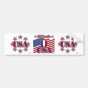 Billiards USA Bumper Sticker
