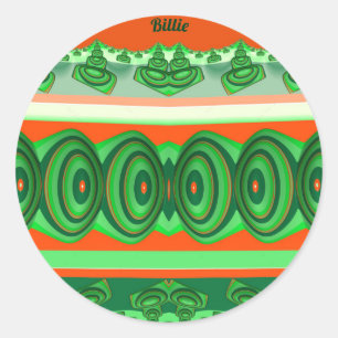 BILLIE ~ CHRISTMAS ~    CLASSIC ROUND STICKER