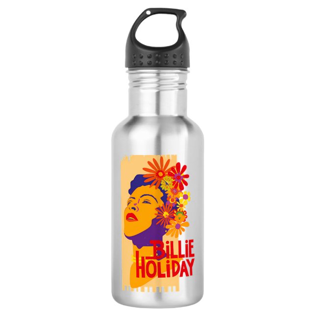 Billie Holiday 710 Ml Water Bottle (Front)