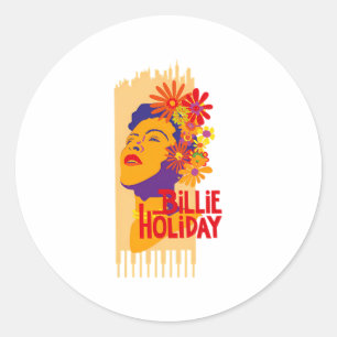 Billie Holiday Classic Round Sticker