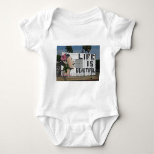 Billie Holiday Street Art Baby Bodysuit