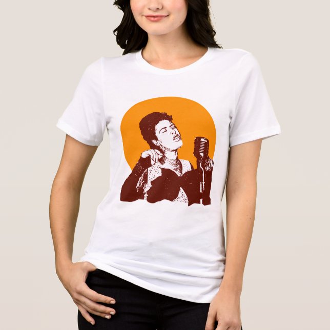 Billie Holiday Tri-Blend Shirt (Front)