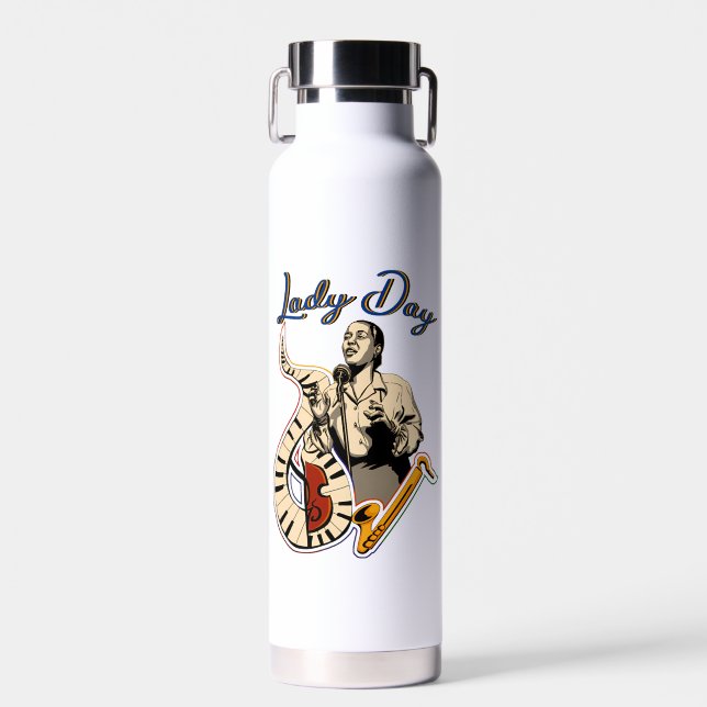 Billie Holiday Water Bottle (Front)