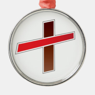 BILLIEVE CROSS METAL TREE DECORATION