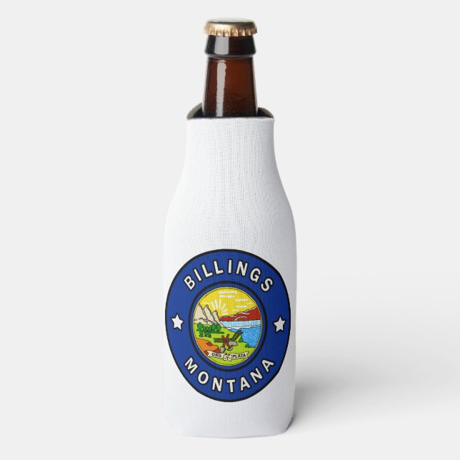 Billings Montana Bottle Cooler (Bottle Front)