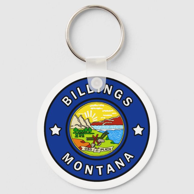 Billings Montana Key Ring (Front)