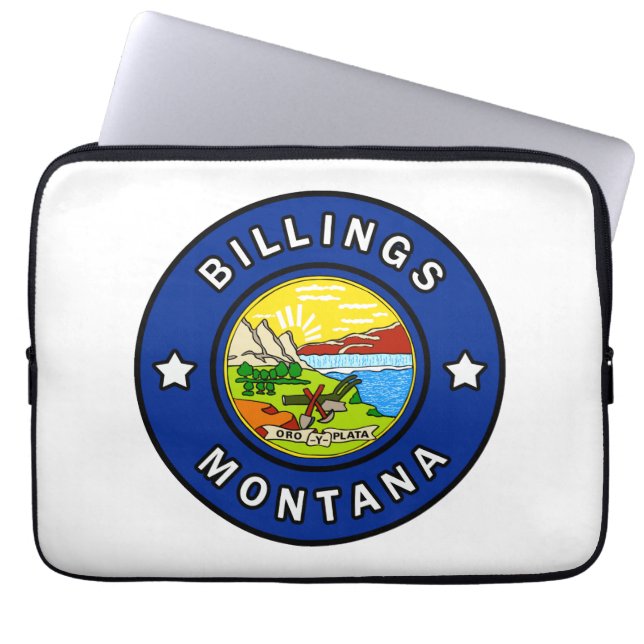 Billings Montana Laptop Sleeve (Front)