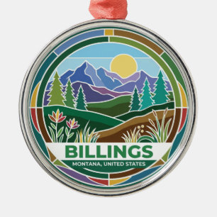 Billings Montana Metal Tree Decoration