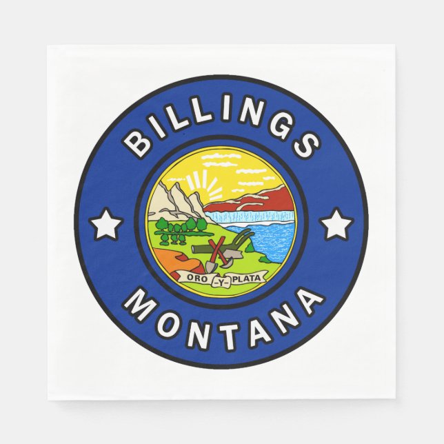 Billings Montana Napkin (Front)