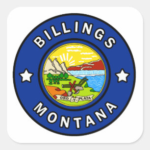 Billings Montana Square Sticker