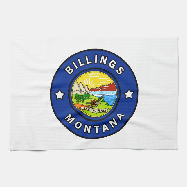 Billings Montana Tea Towel (Horizontal)