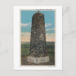 Billings, MT - View of Boothill Monument Postcard