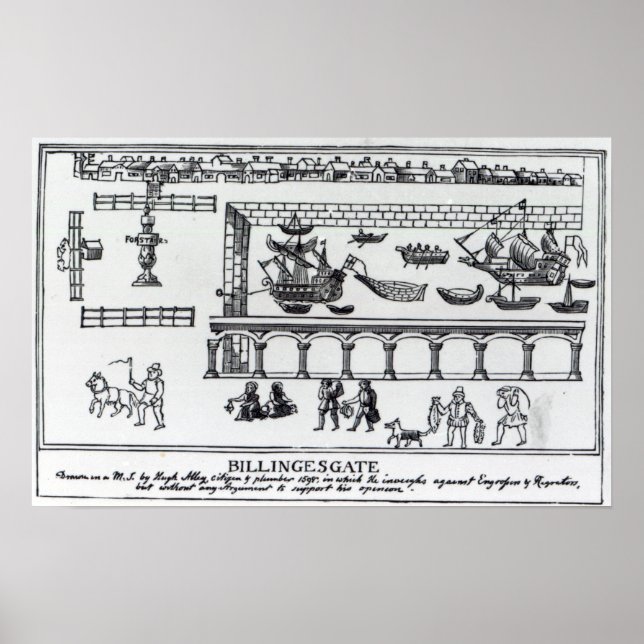 Billingsgate Market Poster (Front)