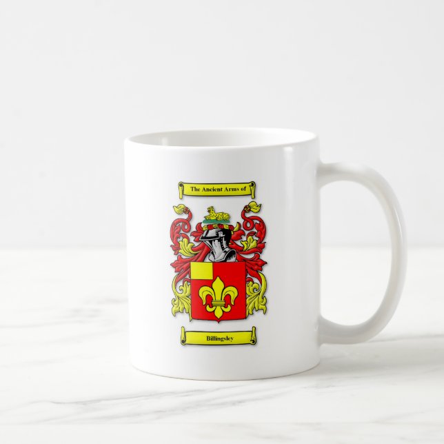 Billingsley Coat of Arms Coffee Mug (Right)