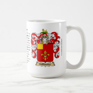 Billingsley, the Origin, the Meaning and the Crest Coffee Mug