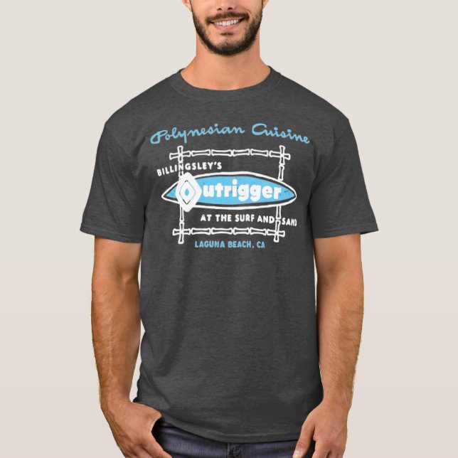 Billingsley's Outrigger - Laguna Beach, CA T-Shirt (Front)