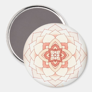 Billowy Blooming Mandala Magnet