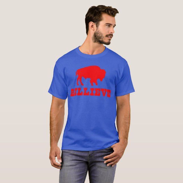 Bills Mafia Billieve - For Buffalo Football Fans T-Shirt (Front Full)