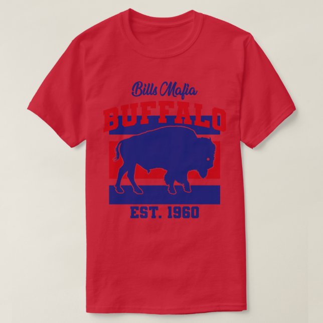 Bills Mafia Buffalo  Est 1960 T-Shirt (Design Front)