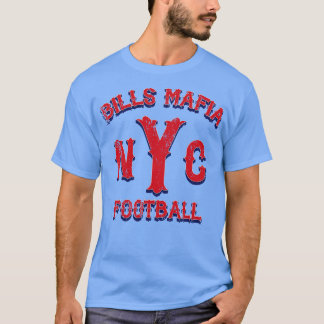 Bills Mafia NYC  Vintage Red T-Shirt