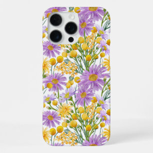 Billy Buttons And Daisy Floral Blooms iPhone 16 Pro Max Case