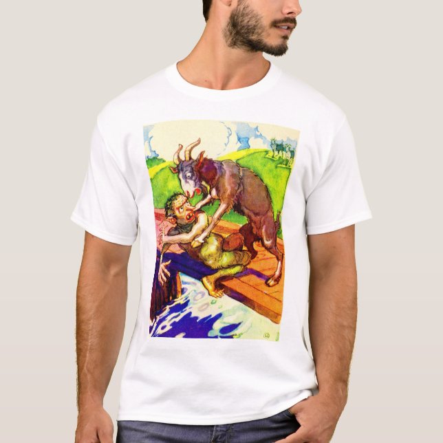 billy goat gruff and troll T-Shirt (Front)