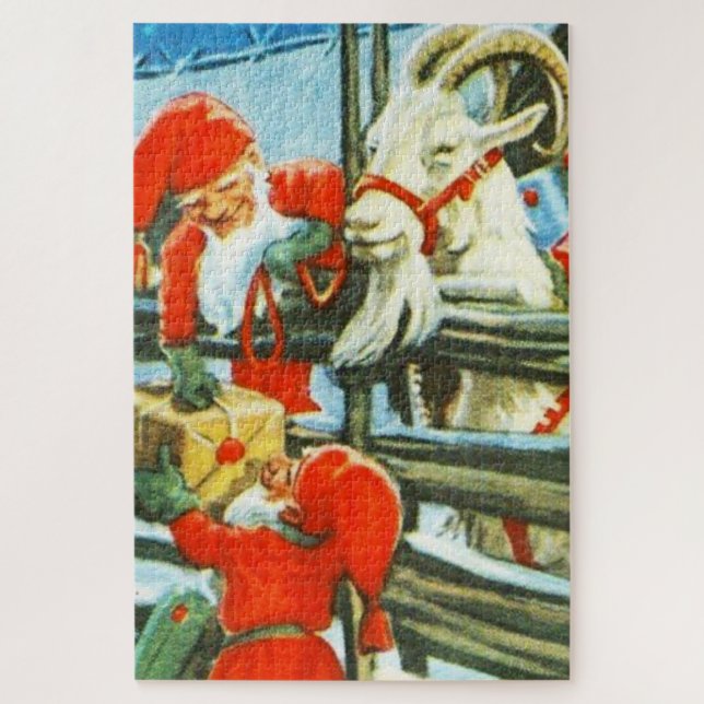 “Billy Goat Helper” by Jenny Nystrom Jigsaw Puzzle (Vertical)