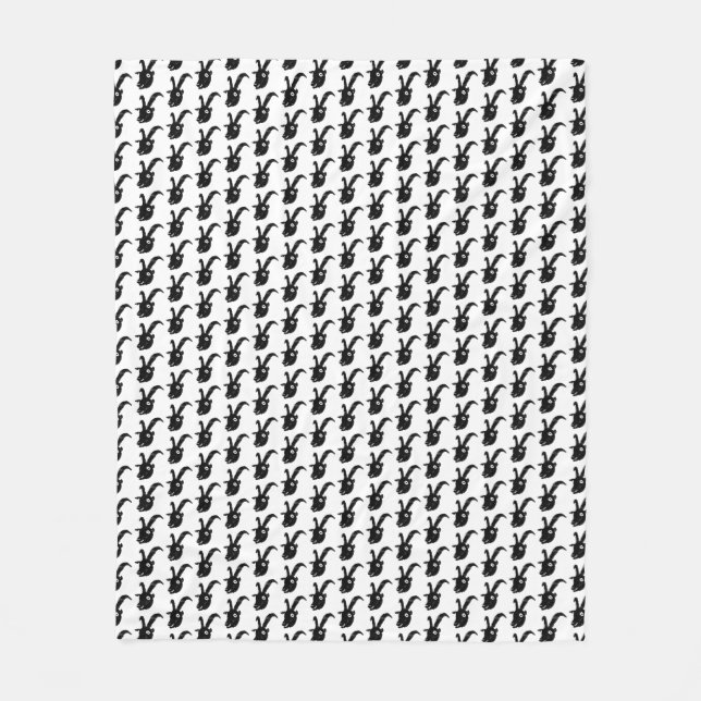 Billy Goat Potato Print  Fleece Blanket (Front)