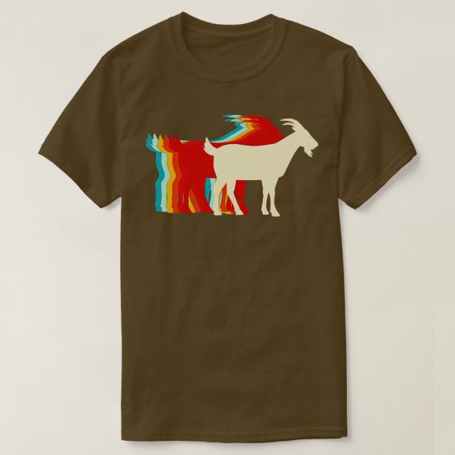 Billy Goat Retro Colour Palette T-Shirt (Design Front)