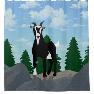 Billy Goat Shower Curtain