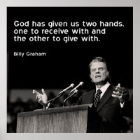Billy Graham Quote (Giving)