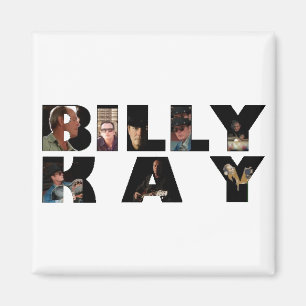 Billy Kay Photo Tour Logo Square Magnets