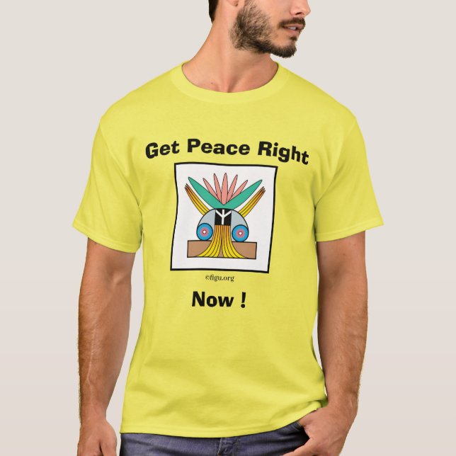 Billy & Mark’s Wish: GET PEACE RIGHT...NOW!  T-Shirt (Front)